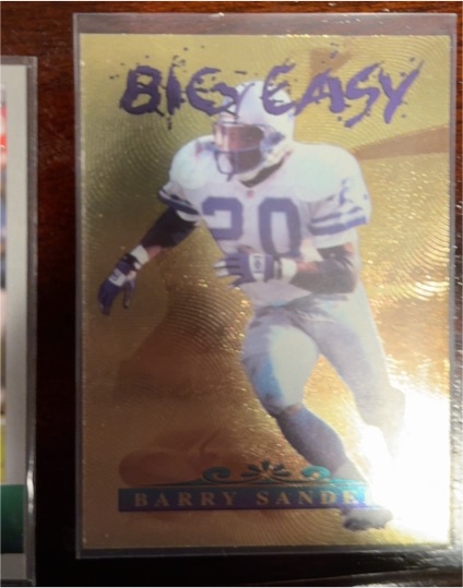 1996 Collector's Edge Big Easy #Barry Sanders — front