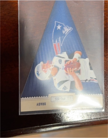 2012 Panini Rookies & Stars Player Pennants #2 Tom Brady — front