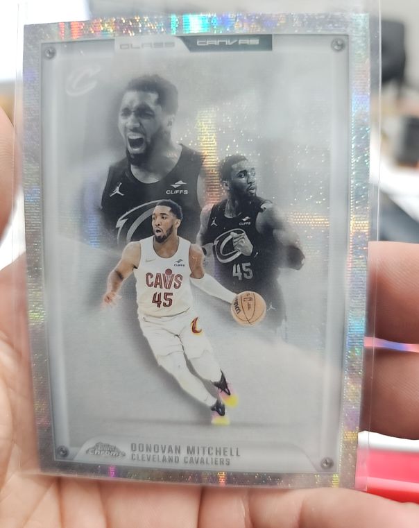 2025-26 Topps Chrome #GC-20 Donovan Mitchell Glass Canvas — front
