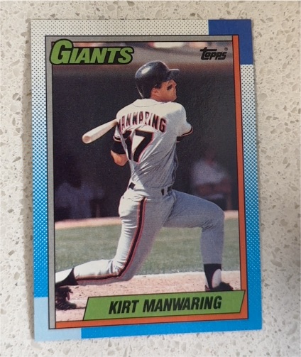 1990 Topps #678 Kirt Manwaring — front