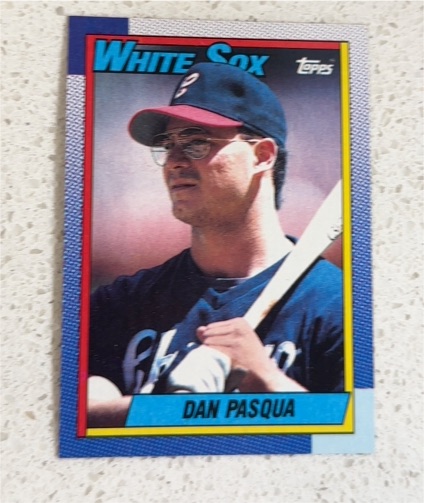 1990 Topps #446 Dan Pasqua — front