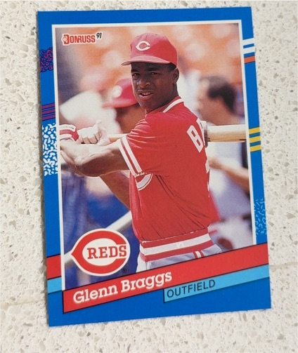 1991 Donruss #253 Glenn Braggs — front