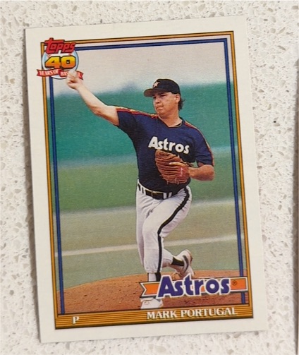 1991 Topps #647 Mark Portugal — front