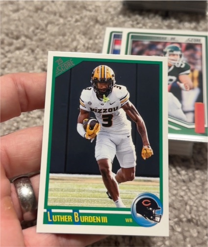 2025 Panini Score #6 Luther Burden III Anniversary Rookie — front