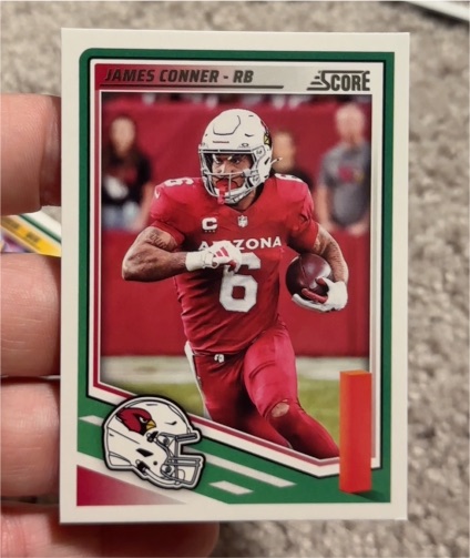 2025 Panini Score #114 James Conner — front
