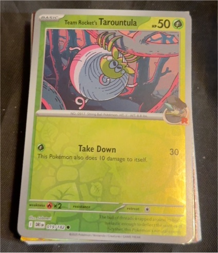 2023 Pokémon SV10: Destined Rivals #019 Team Rocket's Tarountula — front