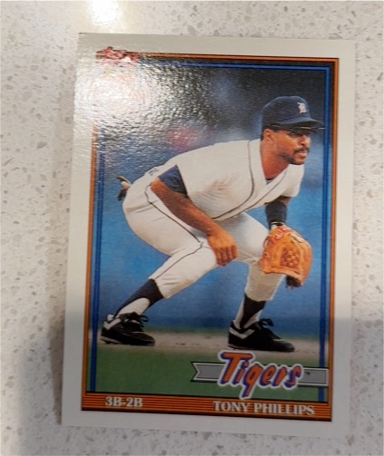 1991 Topps #583 Tony Phillips — front