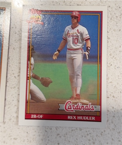 1991 Topps #228 Rex Hudler — front