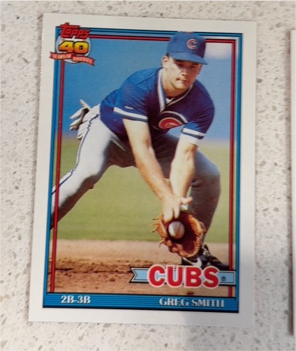 1991 Topps #560 Greg Smith — front