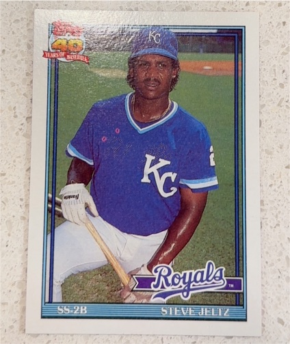 1991 Topps #507 Steve Jeltz Kansas City Royals — front