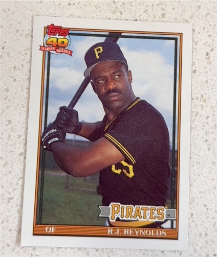 1991 Topps #198 R.J. Reynolds — front