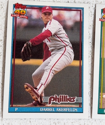 1991 Topps #524 Darrel Akerfelds — front