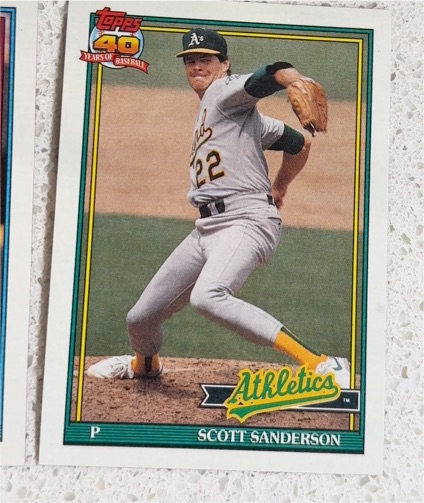 1991 Topps #728 Scott Sanderson — front