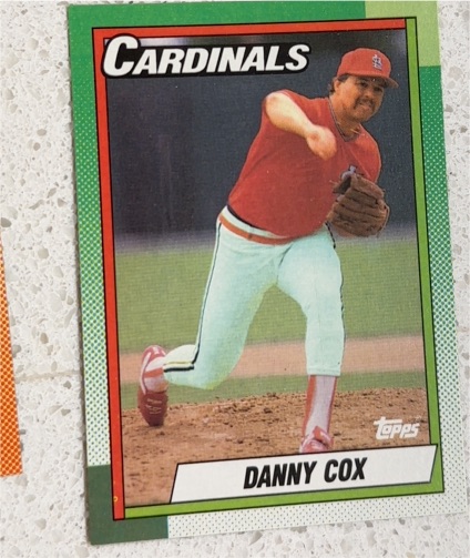 1990 Topps #184 Danny Cox — front