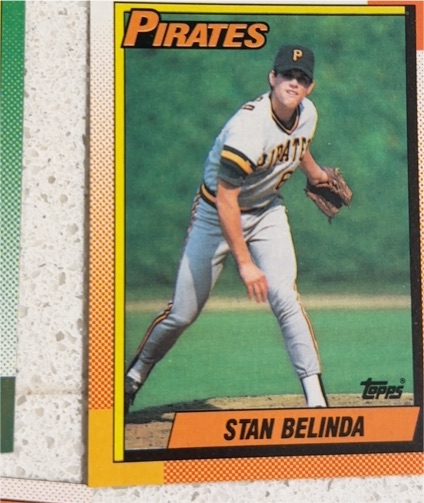 1990 Topps #354 Stan Belinda — front