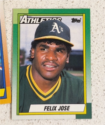 1990 Topps #238 Felix Jose — front