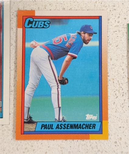 1990 Topps #644 Paul Assenmacher — front