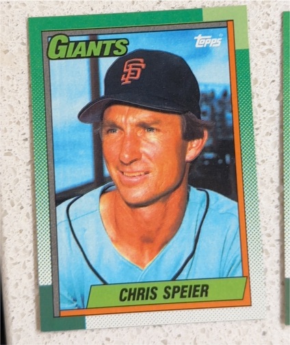 1990 Topps #753 Chris Speier — front
