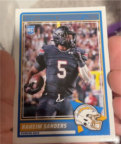 2025 Panini Score #45 Raheim Sanders — front