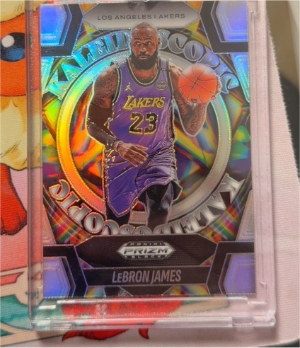 2024-25 Panini Prizm Black Kaleidoscopic #6 LeBron James — front