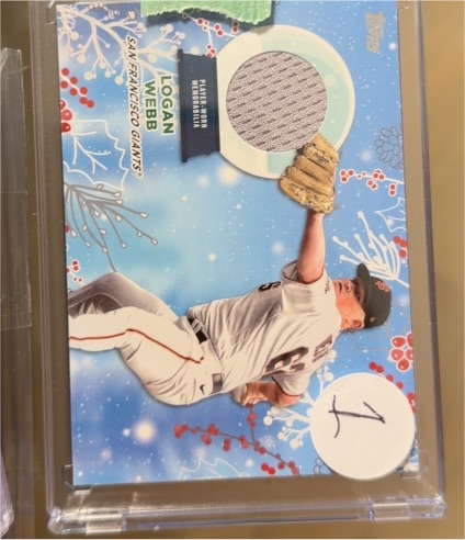 2023 Topps Holiday #RC-LW Logan Webb — front
