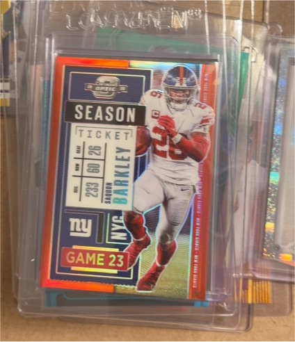 2020 Panini Contenders Season Ticket #23 Saquon Barkley — front