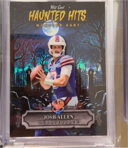 2025 Wild Card Haunted Hits Monster Hunt #2 Josh Allen — front