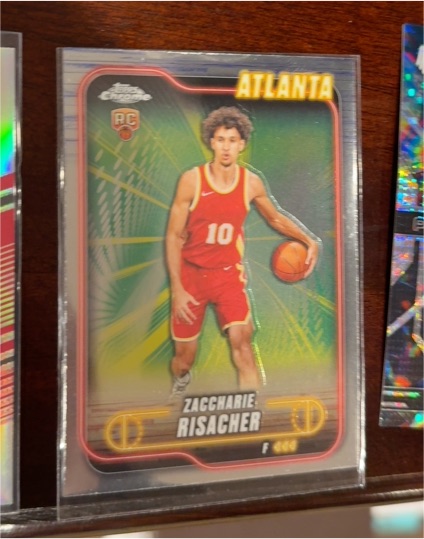 2024-25 Topps Chrome #169 Zaccharie Risacher — front