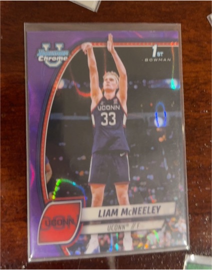 2024-25 Bowman University Chrome #52 Liam McNeeley — front