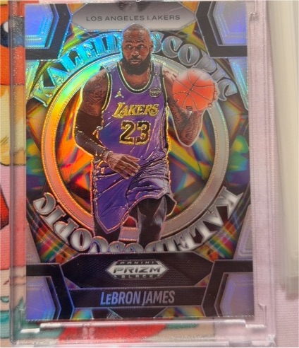 2024-25 Panini Prizm Black #6 LeBron James Kaleidoscopic — front
