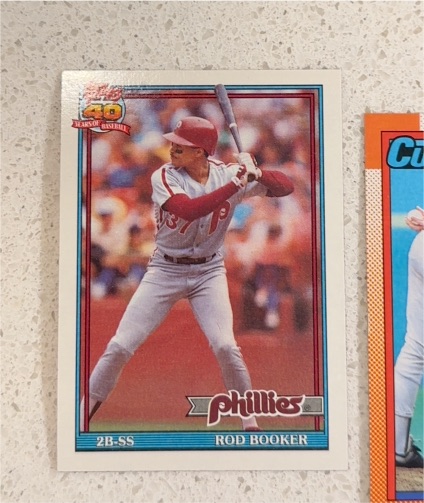 1991 Topps #186 Rod Booker — front