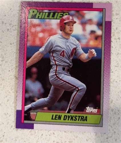 1990 Topps #515 Len Dykstra — front