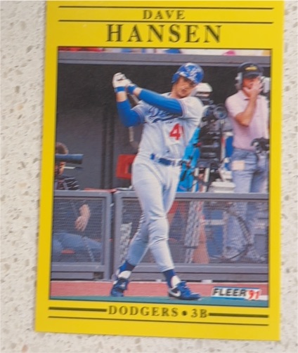 1991 Fleer #203 Dave Hansen — front