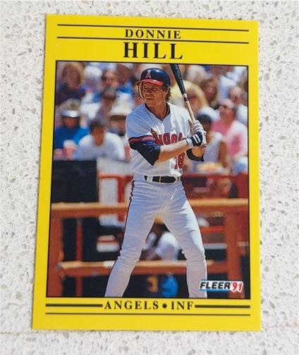 1991 Fleer #316 Donnie Hill — front