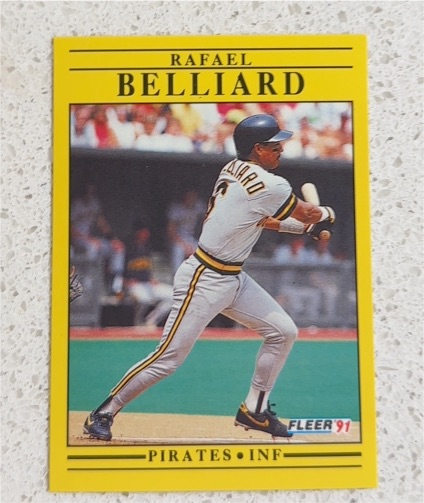 1991 Fleer #32 Rafael Belliard — front