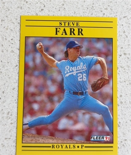 1991 Fleer #558 Steve Farr — front