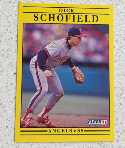 1991 Fleer #325 Dick Schofield — front