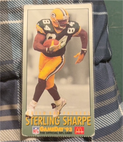 1993 Fleer McDonald's NFL GameDay #MCD6 Sterling Sharpe — front