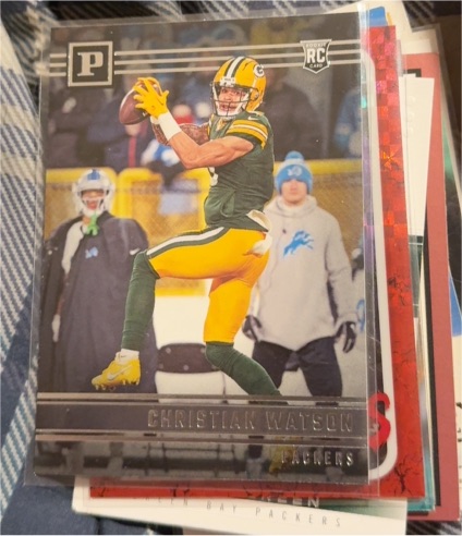 2022 Panini Chronicles #PA-14 Christian Watson — front