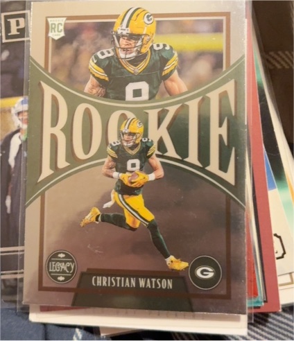 2022 Panini Chronicles Legacy Update Rookies #210 Christian Watson — front