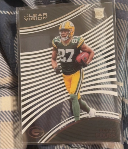 2022 Panini Chronicles Clear Vision #CVR-29 Romeo Doubs — front