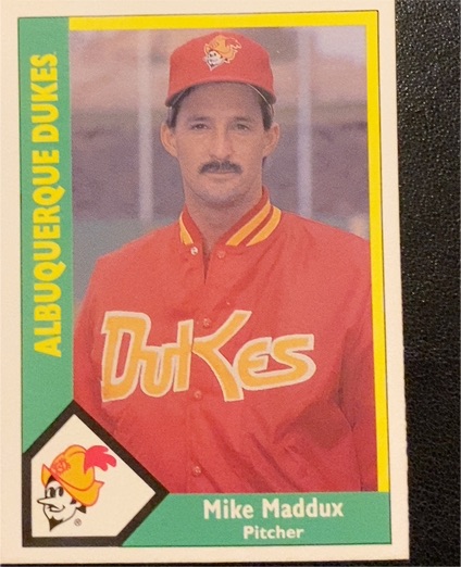 1990 CMC #8 Mike Maddux — front