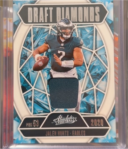 2020 Panini Absolute Draft Diamonds #DDJ-JHU Jalen Hurts — front