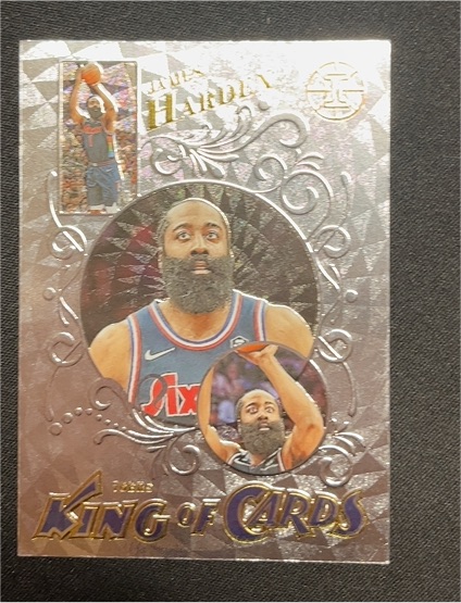 2021-22 Panini Illusions #8 James Harden King of Cards — front