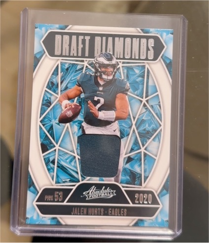 2025 Panini Absolute #53 Jalen Hurts Draft Diamonds — front