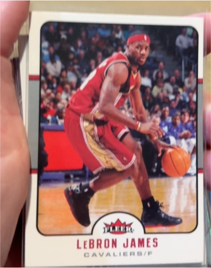 1996 Fleer #57 LeBron James — front