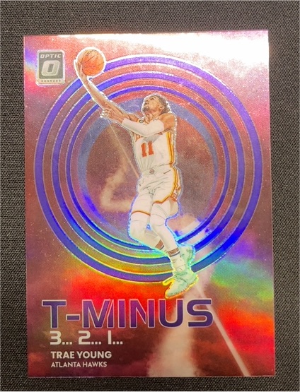 2022-23 Panini Donruss Optic #5 Trae Young T-Minus 3...2...1... — front