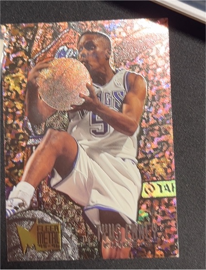 1995-96 Fleer Metal #186 Tyus Edney Rookie RC Sacramento Kings — front