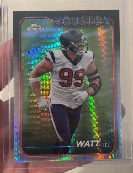 2024 Topps Chrome #82 J.J. Watt — front