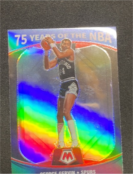 2021-22 Panini Prizm 75 Years of the NBA George Gervin Spurs — front